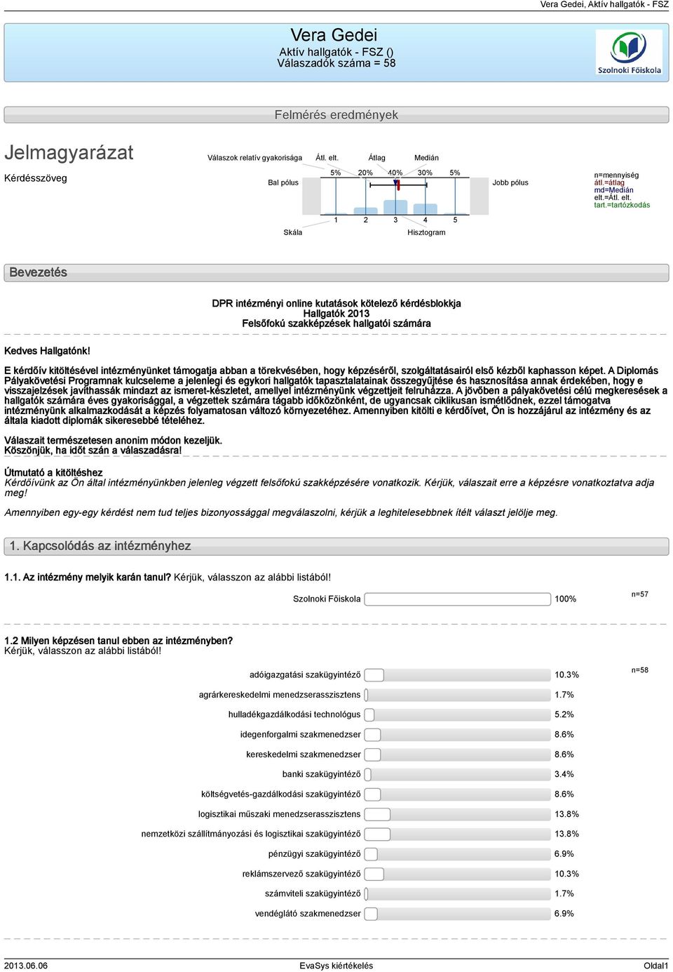 =tartózkodás Skála Hisztogram Bevezetés DPR intézményi online kutatások kötelező kérdésblokkja Hallgatók 0 Felsőfokú szakképzések hallgatói számára Kedves Hallgatónk!