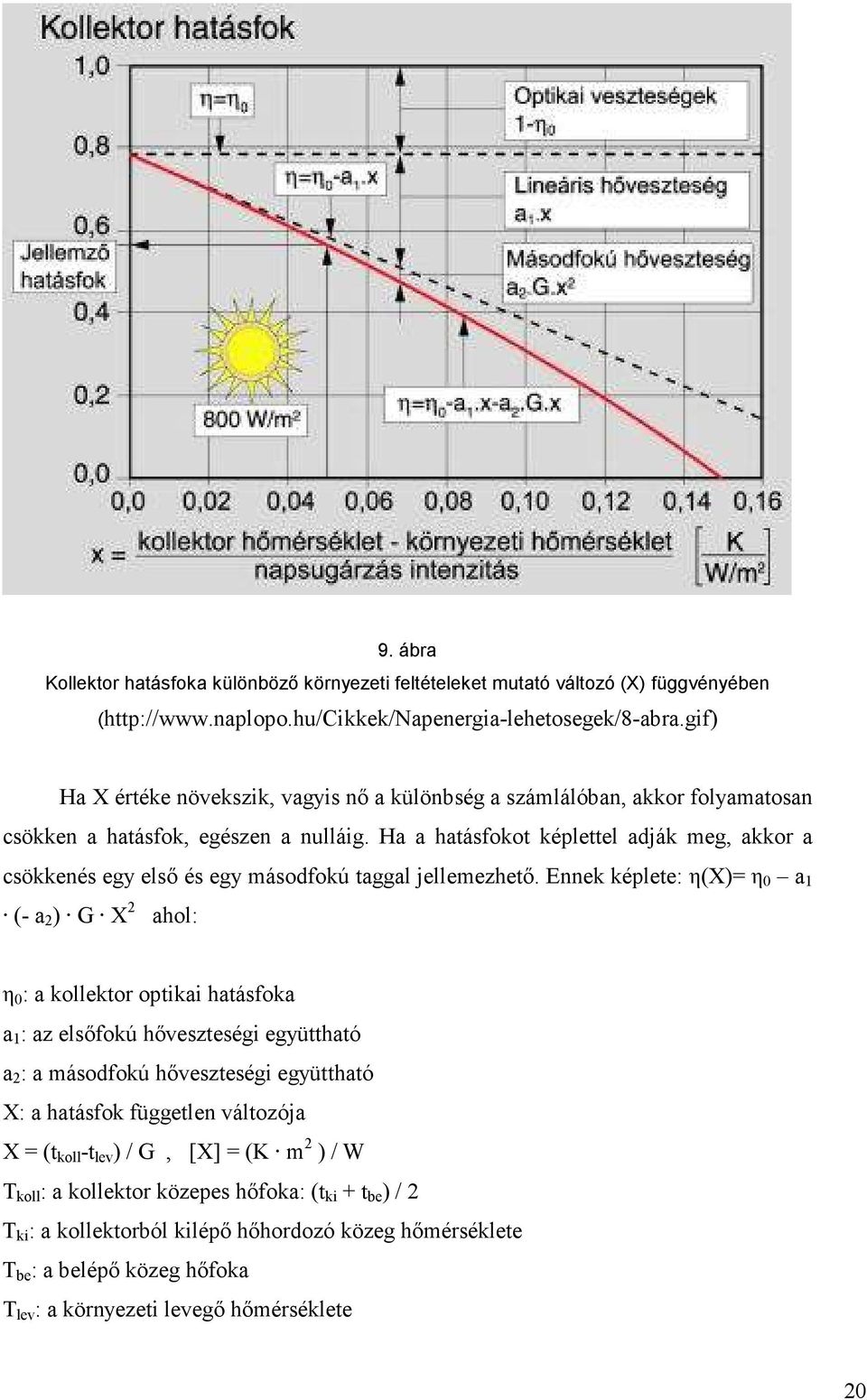 Ha a hatásfokot képlettel adják meg, akkor a csökkenés egy elsı és egy másodfokú taggal jellemezhetı.