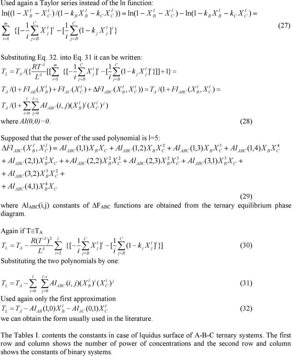 28 Suppoed that the power of the ued poynoma =5: I I DF, = 1,1 + 1,2 + + 2,1 3,2 2 3 2 + + + 2,2 2 2 + 2 2,3 + 2 3 +, 1,3 = 3 3,1 + 3 + 1,4 4 + 4,1 29 where, contant of DF functon are obtaned from