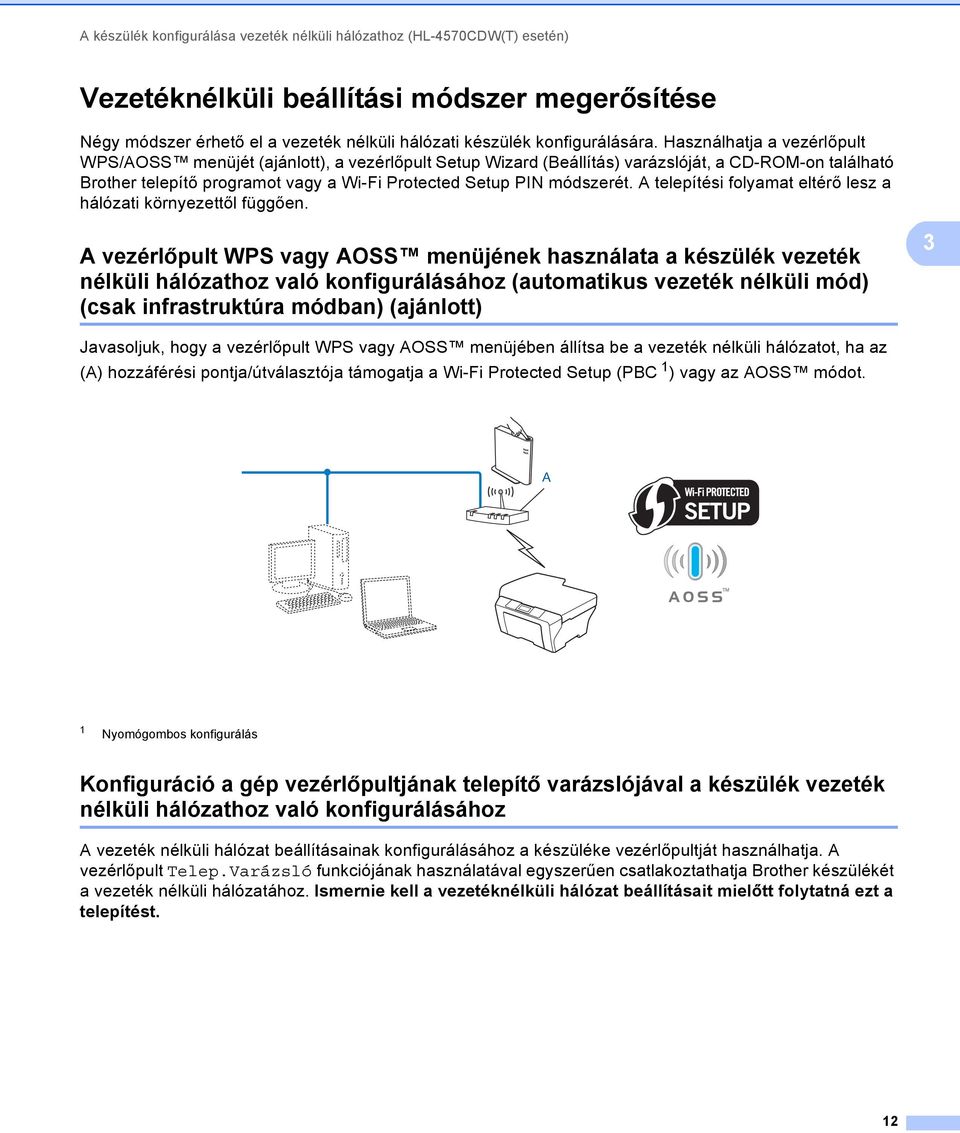 A telepítési folyamat eltérő lesz a hálózati környezettől függően.