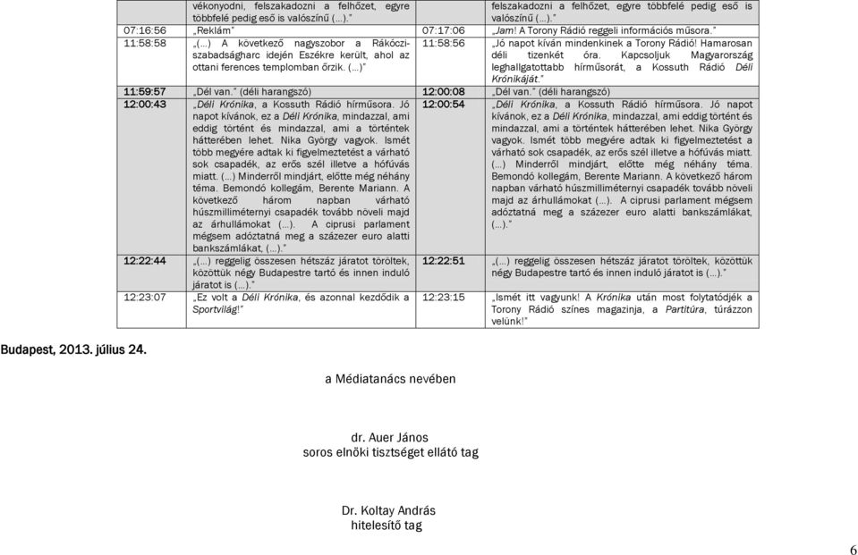 Hamarosan szabadságharc idején Eszékre került, ahol az déli tizenkét óra. Kapcsoljuk Magyarország ottani ferences templomban őrzik. ( ) leghallgatottabb hírműsorát, a Kossuth Rádió Déli Krónikáját.