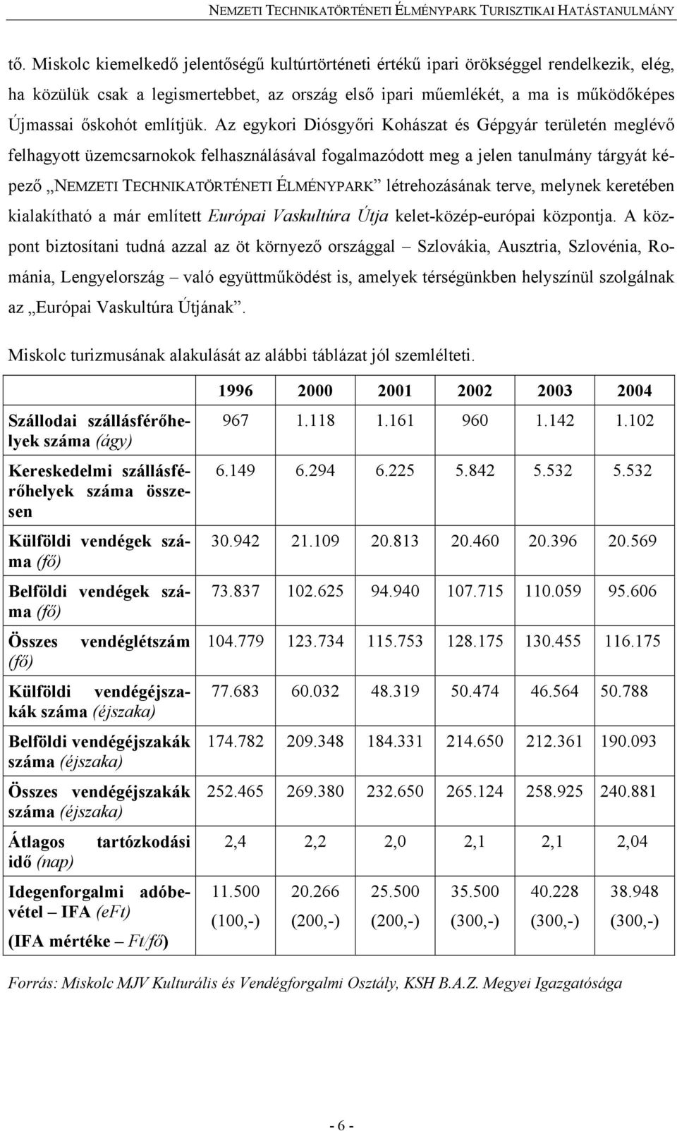 Az egykori Diósgyőri Kohászat és Gépgyár területén meglévő felhagyott üzemcsarnokok felhasználásával fogalmazódott meg a jelen tanulmány tárgyát képező NEMZETI TECHNIKATÖRTÉNETI ÉLMÉNYPARK