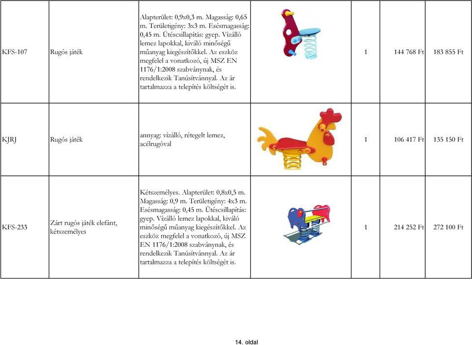 1 144 768 Ft 183 855 Ft KJRJ Rugós játék annyag: vízálló, rétegelt lemez, acélrugóval 1 106 417 Ft 135 150 Ft KFS-233 Zárt rugós játék elefánt, kétszemélyes Kétszemélyes. Alapterület: 0,8x0,5 m.
