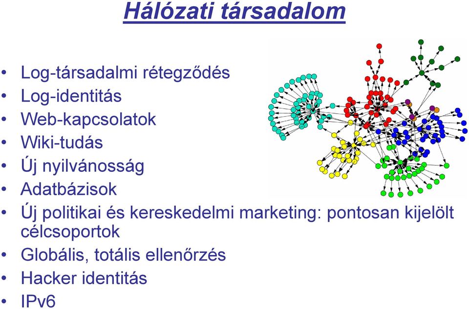 Adatbázisok Új politikai és kereskedelmi marketing: