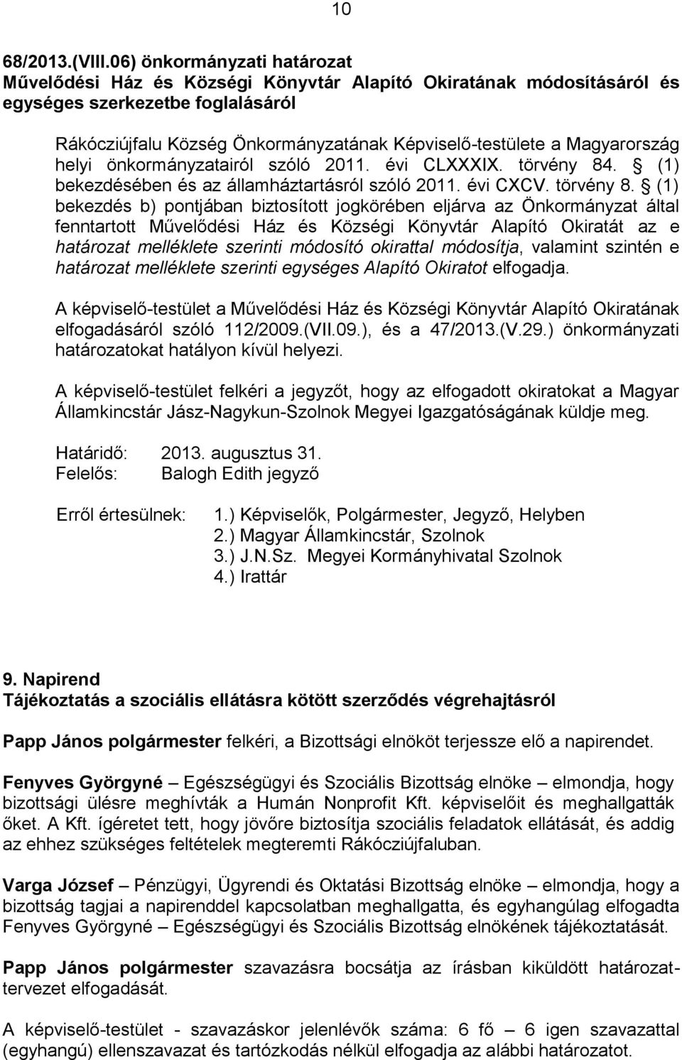 Magyarország helyi önkormányzatairól szóló 2011. évi CLXXXIX. törvény 84