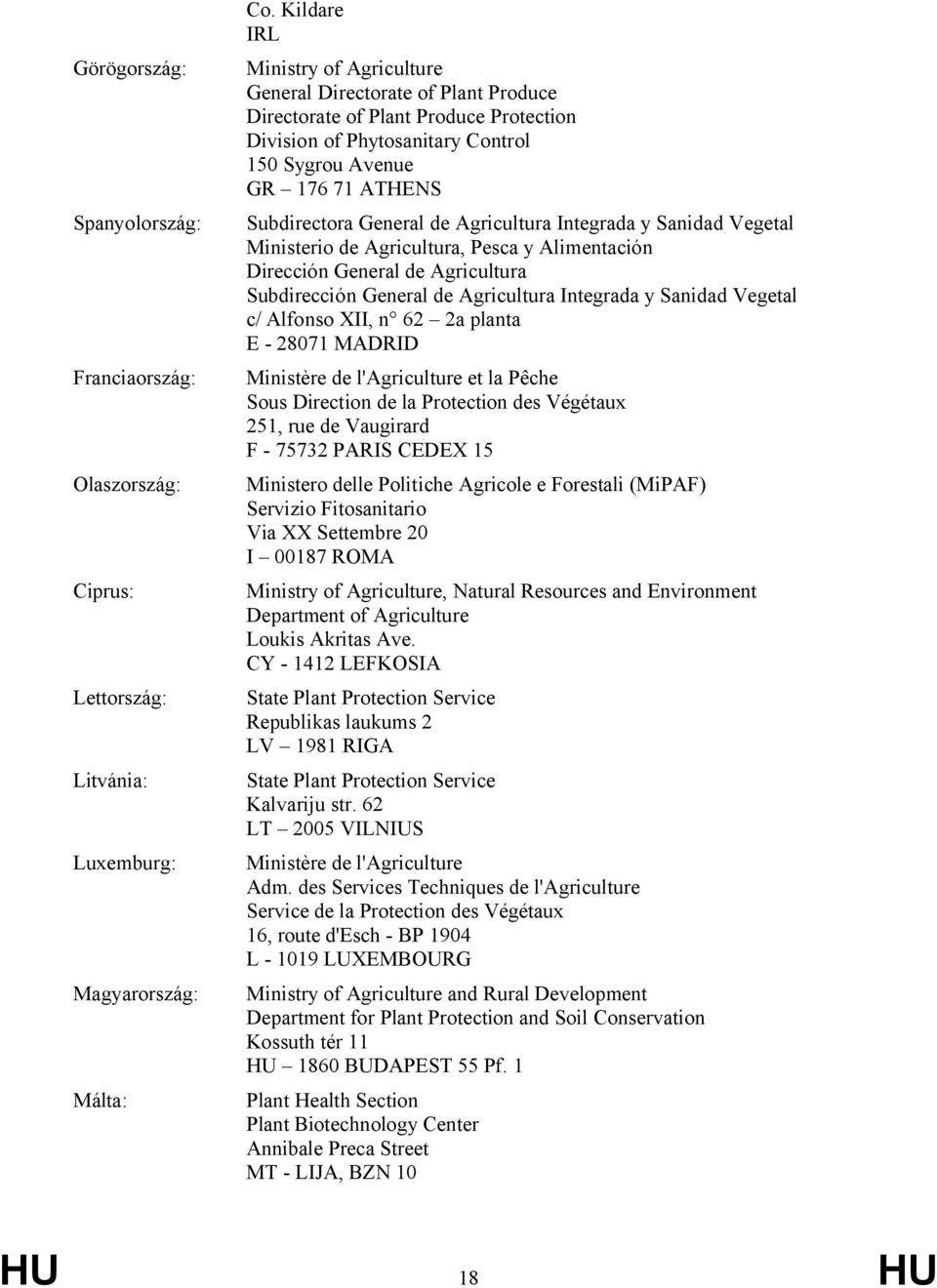 General de Agricultura Integrada y Sanidad Vegetal Ministerio de Agricultura, Pesca y Alimentación Dirección General de Agricultura Subdirección General de Agricultura Integrada y Sanidad Vegetal c/