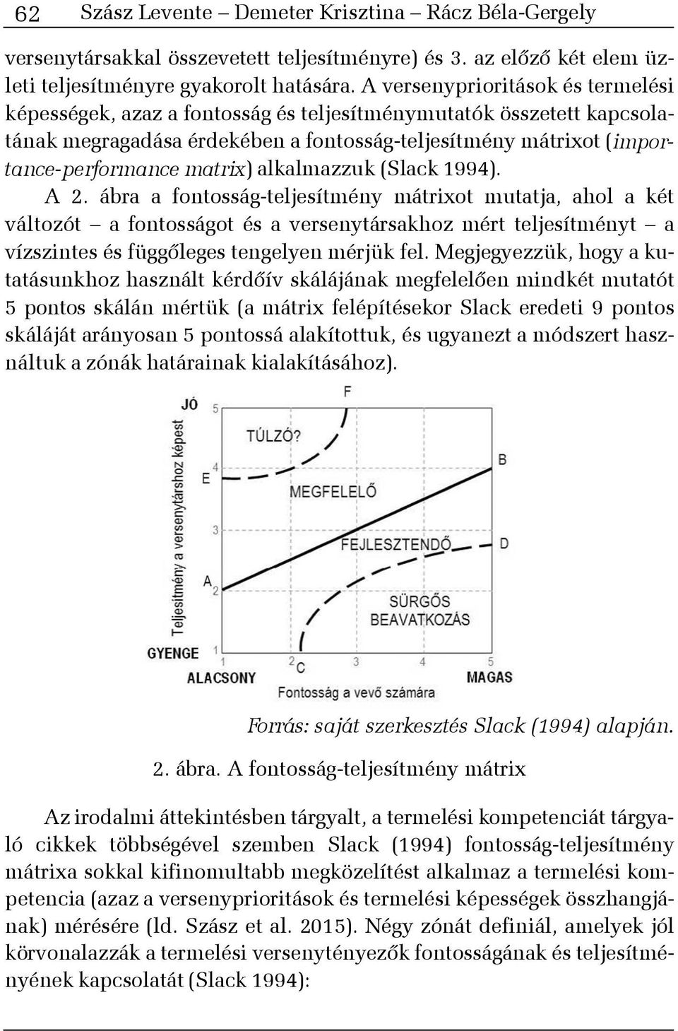 alkalmazzuk (Slack 1994). A 2.