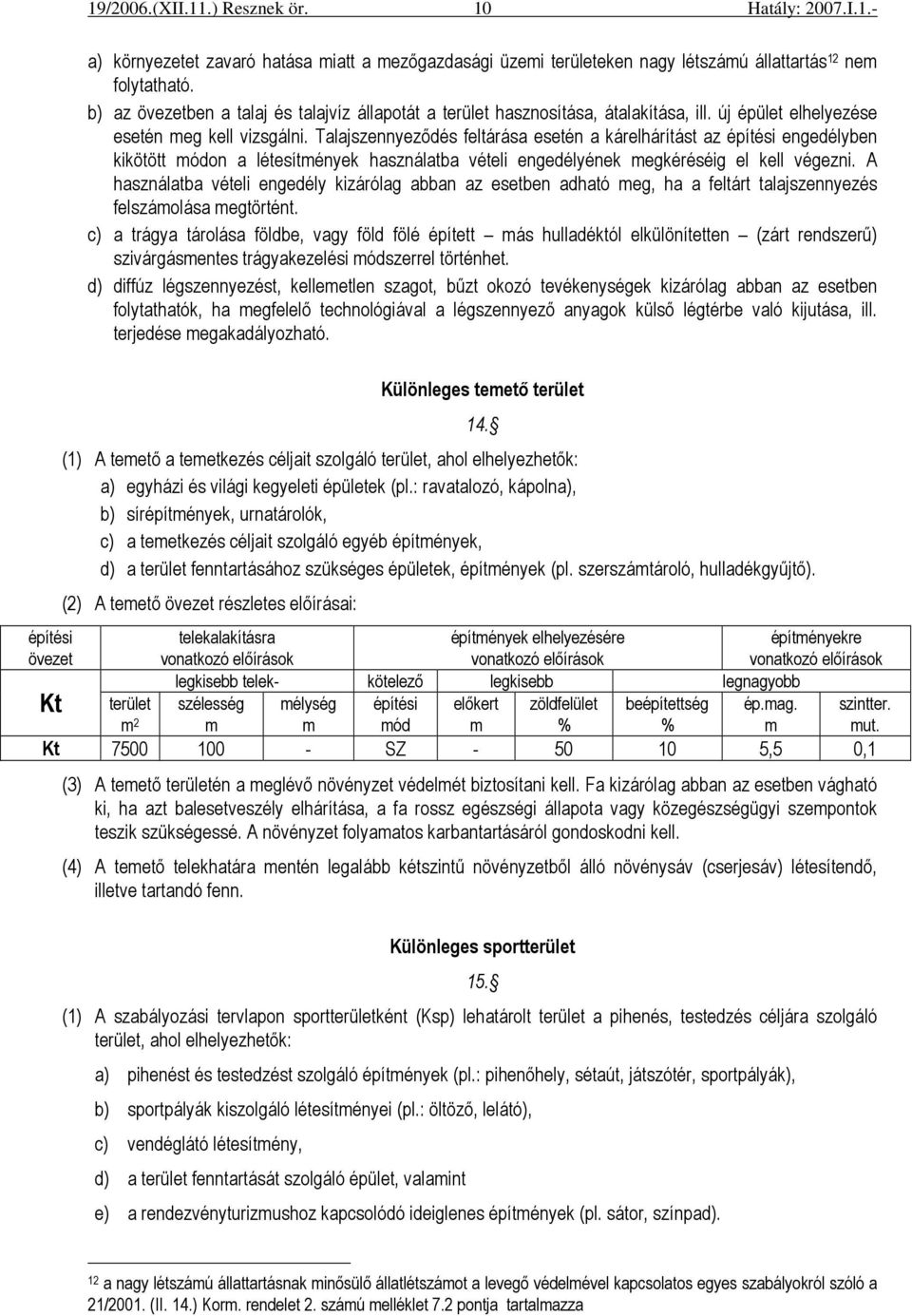 Talajszennyezıdés feltárása esetén a kárelhárítást az építési engedélyben kikötött módon a létesítmények használatba vételi engedélyének megkéréséig el kell végezni.