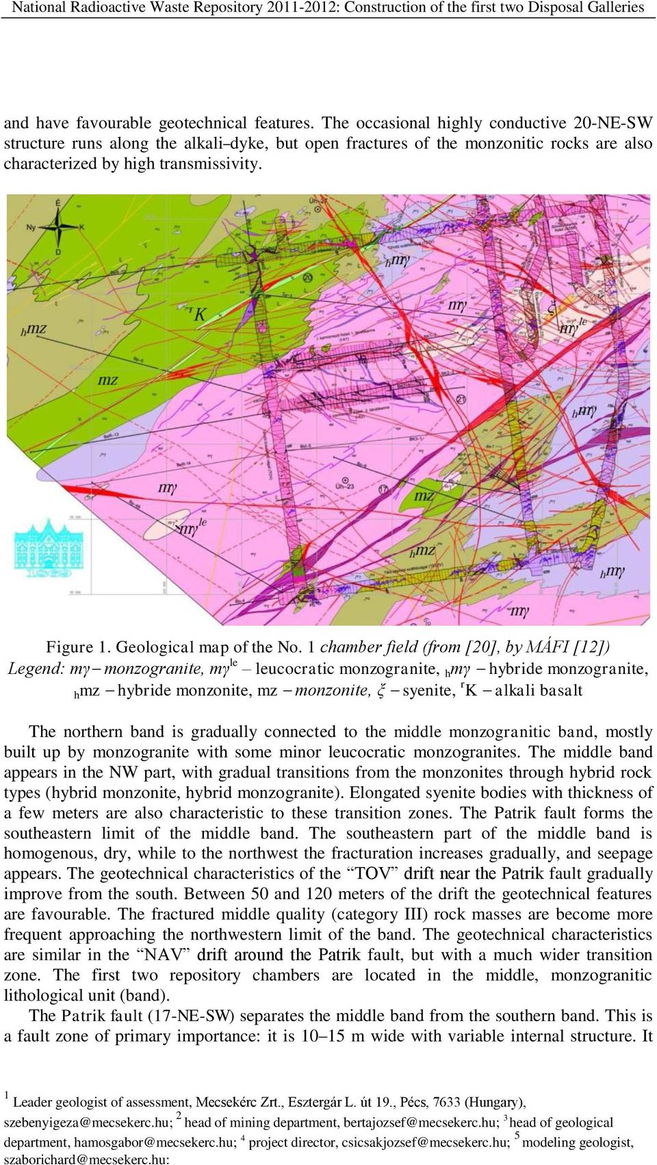 Geological map of the No.