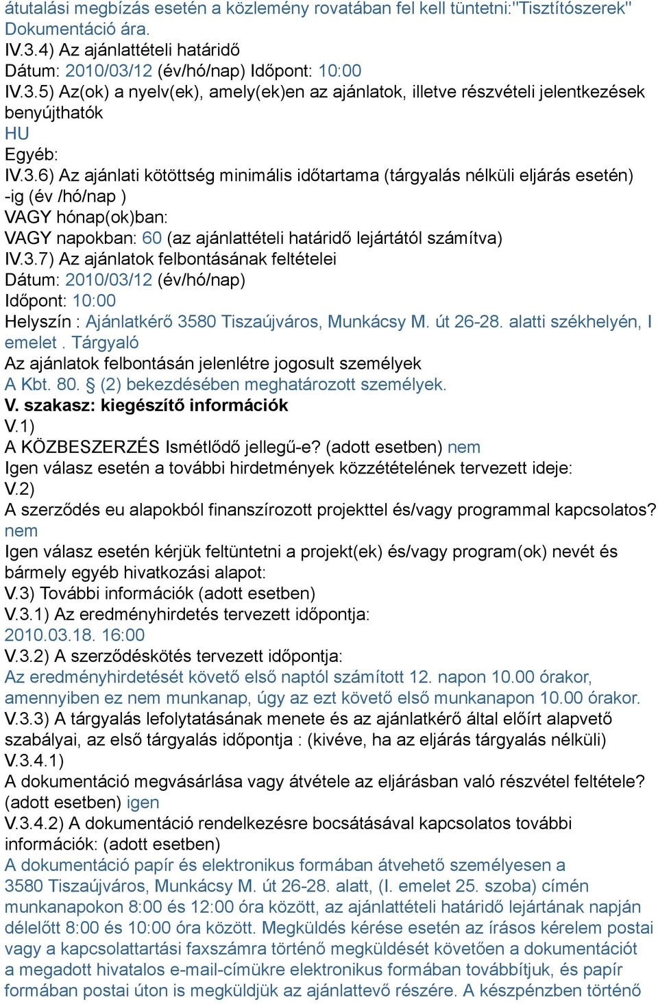 12 (év/hó/nap) Időpont: 10:00 IV.3.