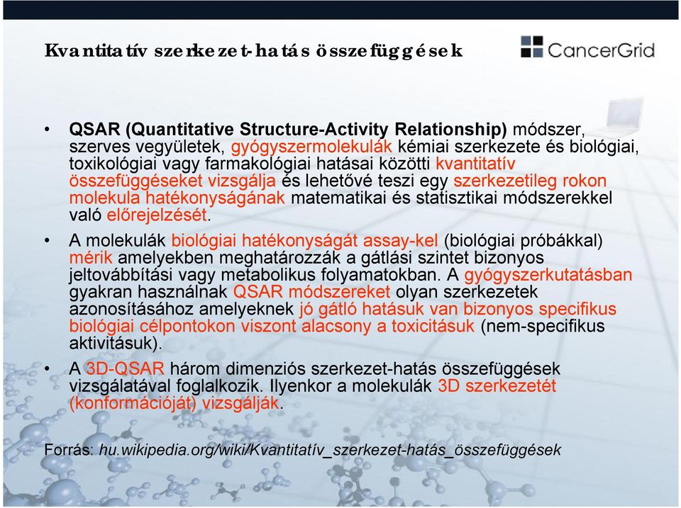 A molekulák biológiai hatékonyságát assay-kel (biológiai próbákkal) mérik amelyekben meghatározzák a gátlási szintet bizonyos jeltovábbítási vagy metabolikus folyamatokban.