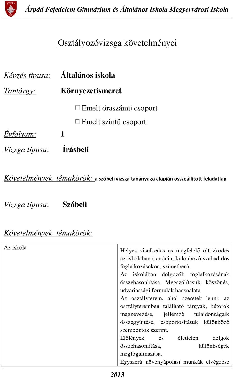 szabadidős foglalkozásokon, szünetben). Az iskolában dolgozók foglalkozásának összehasonlítása. Megszólításuk, köszönés, udvariassági formulák használata.