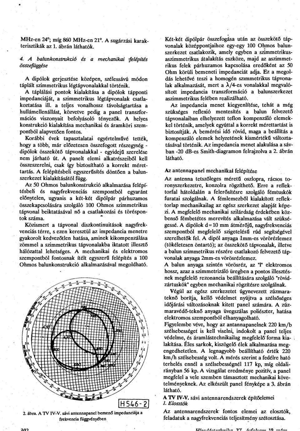 A táplálási pontok kialakítása a dipólok tápponti impedanciáját, a szimmetrikus légtápvonalak csatlakoztatása ill.