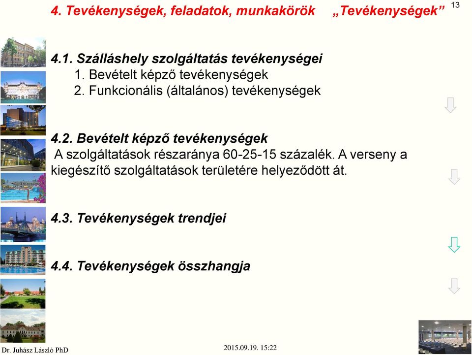 Funkcionális (általános) tevékenységek 4.2.