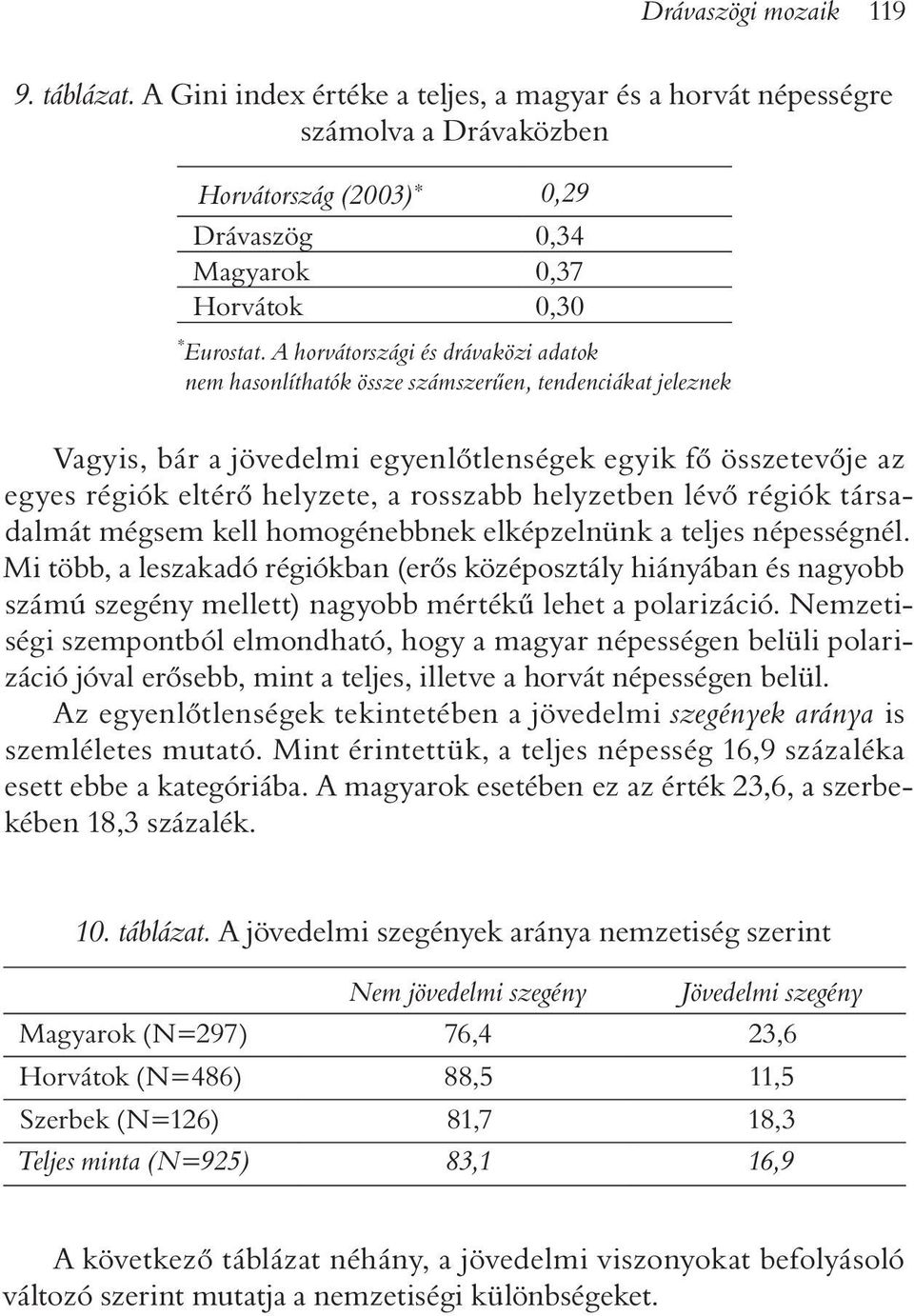 rosszabb helyzetben lévõ régiók társadalmát mégsem kell homogénebbnek elképzelnünk a teljes népességnél.