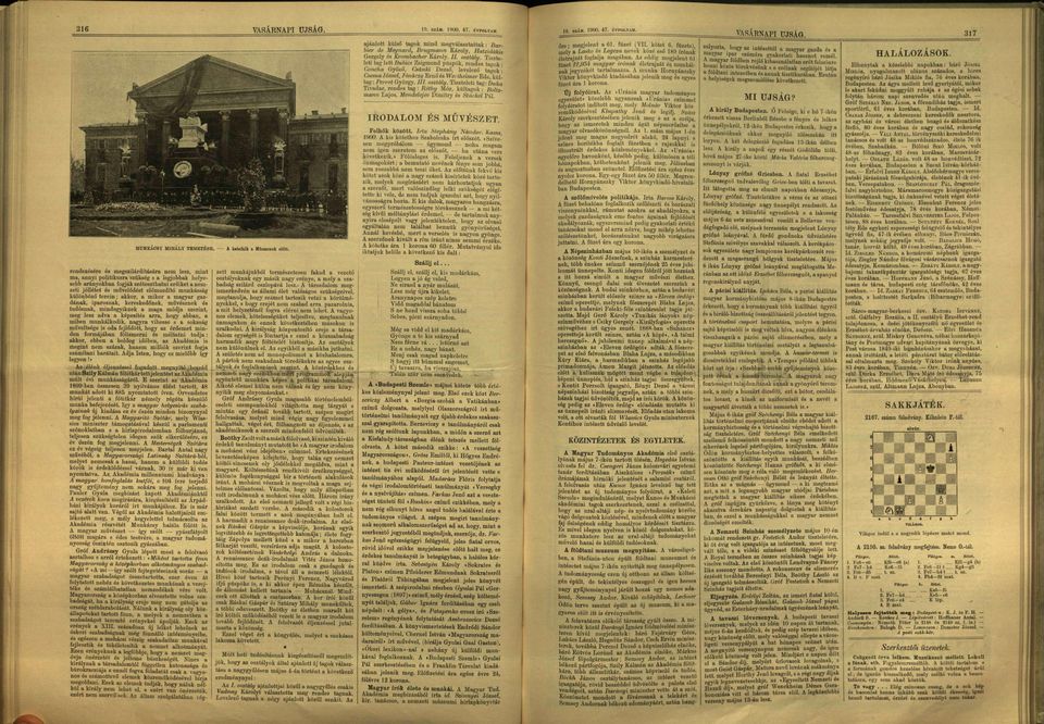 György. ÚJ. osztály. Tiszteleti t g : Duk Tivdr, rendes tg : Rcthy Mór, kültgok : Boltzmnn Ljos, Mendelcjev D i m i t r y és Stckel P á l. IRODALOM ÉS MŰVÉSZET. MUNKÁCSY MIHÁLY TEMETÉSE.