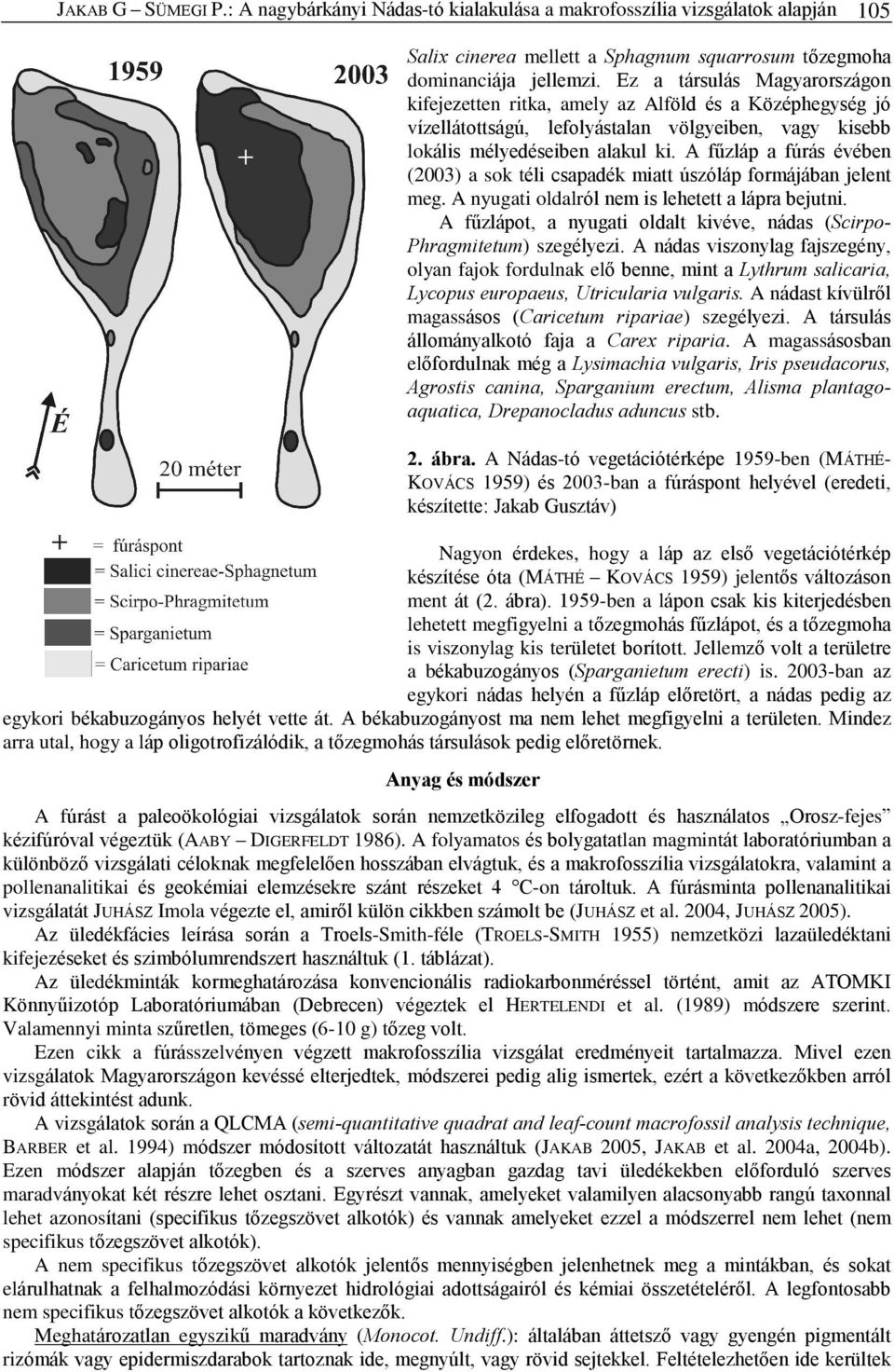 A fûzláp a fúrás évében (2003) a sok téli csapadék miatt úszóláp formájában jelent meg. A nyugati oldalról nem is lehetett a lápra bejutni.