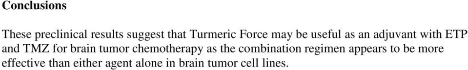 tumor chemotherapy as the combination regimen appears to be