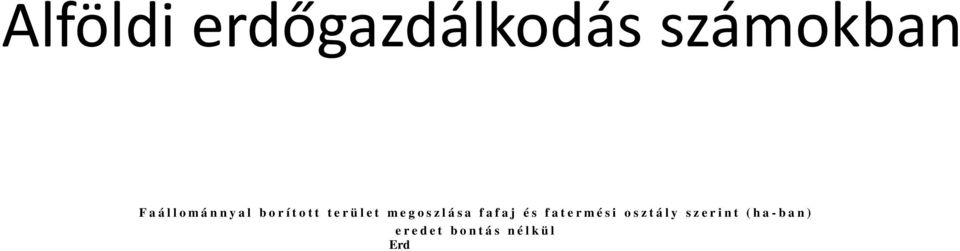 -i állapot Natura: Védettség: Rendeltetés csoport: Megye: GY R-MOSON-SOPRON MEGYE 4 Mindösszesen F a t e r m é s i o s z t á l y o k F a f a j Ö s s z e s e n I. II. III. IV. V. VI.