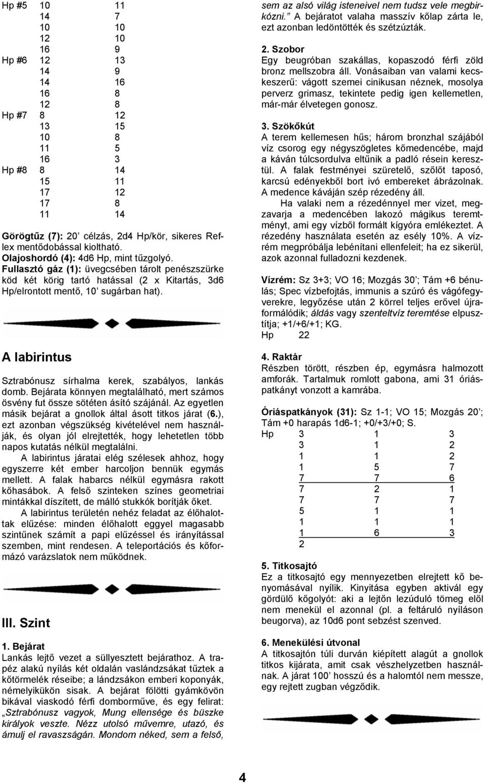 A labirintus Sztrabónusz sírhalma kerek, szabályos, lankás domb. Bejárata könnyen megtalálható, mert számos ösvény fut össze sötéten ásító szájánál.