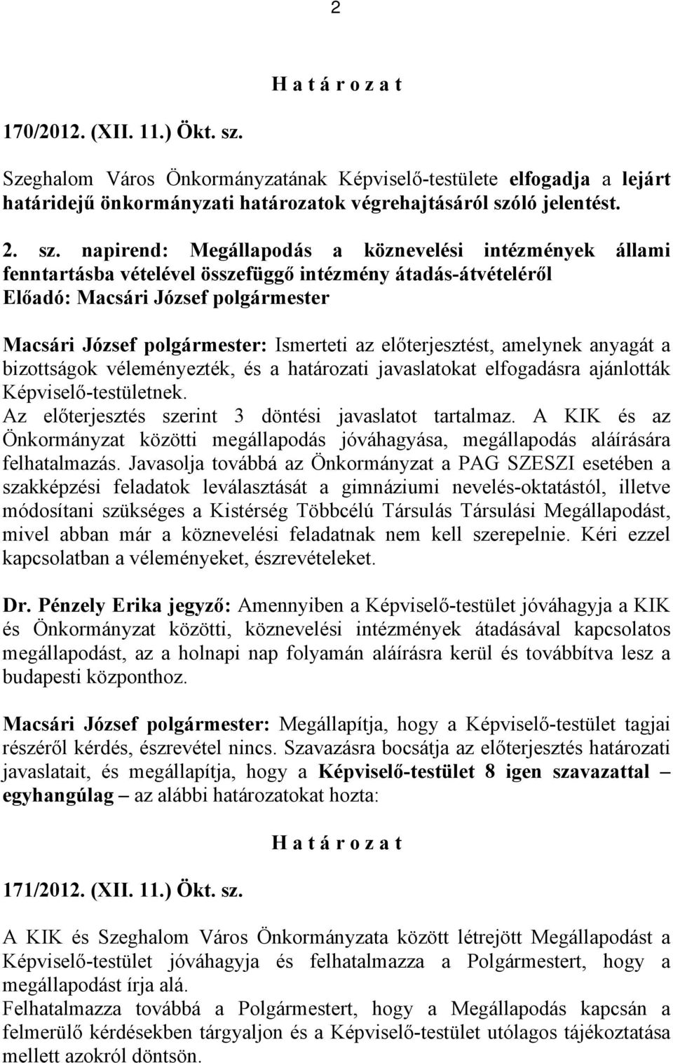 ló jelentést. 2. sz.