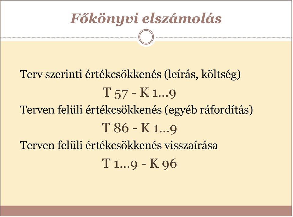 ..9 Terven felüli értékcsökkenés (egyéb