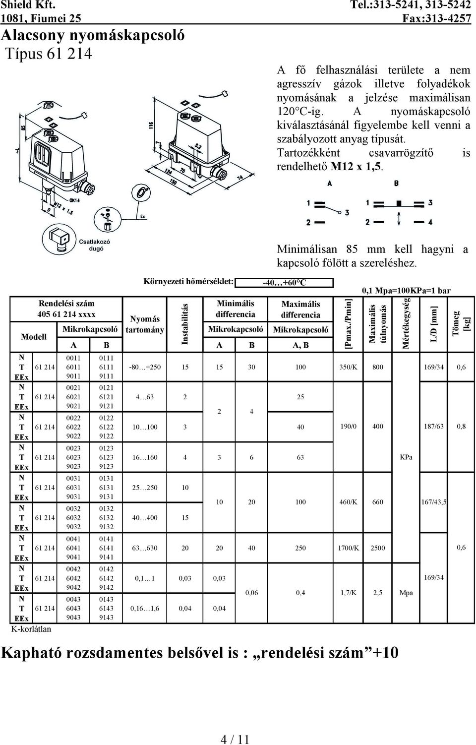 61 214 61 214 61 214 61 214 61 214 61 214 61 214 61 214 61 214 K-korlátlan 405 61 214 xxxx Minimálisan 85 mm kell hagyni a kapcsoló fölött a szereléshez.