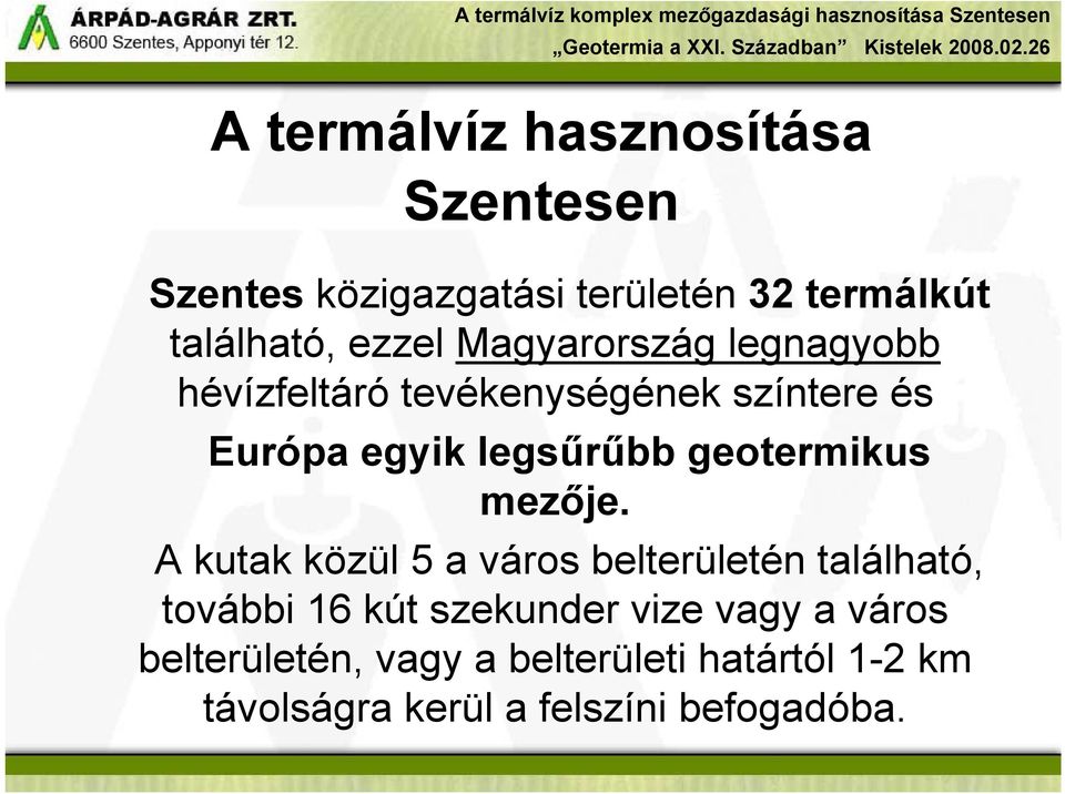 geotermikus mezője.