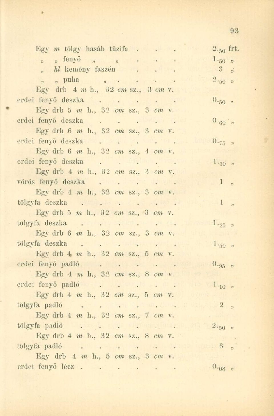 ... Egy drb 4 m h., 32 cm sz., 8 cm v erdei fenyő padló.... Egy drb 4 m h., 32 cm sz., 5 cm v, tölgyfa padló Egy drb 4 m h., 32 cm sz., 7 cm v tölgyfa padló..... Egy drb 4 m h., 32 cm sz., 8 cm v tölgyfa padló Egy drb 4 m h.