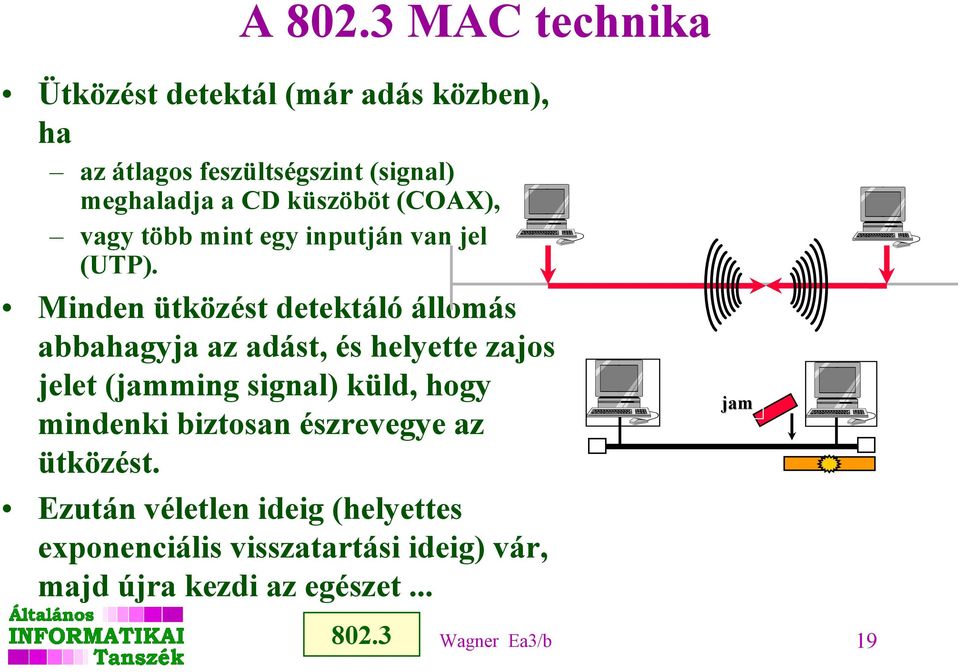 küszöböt (COAX), vagy több mint egy inputján van jel (UTP).