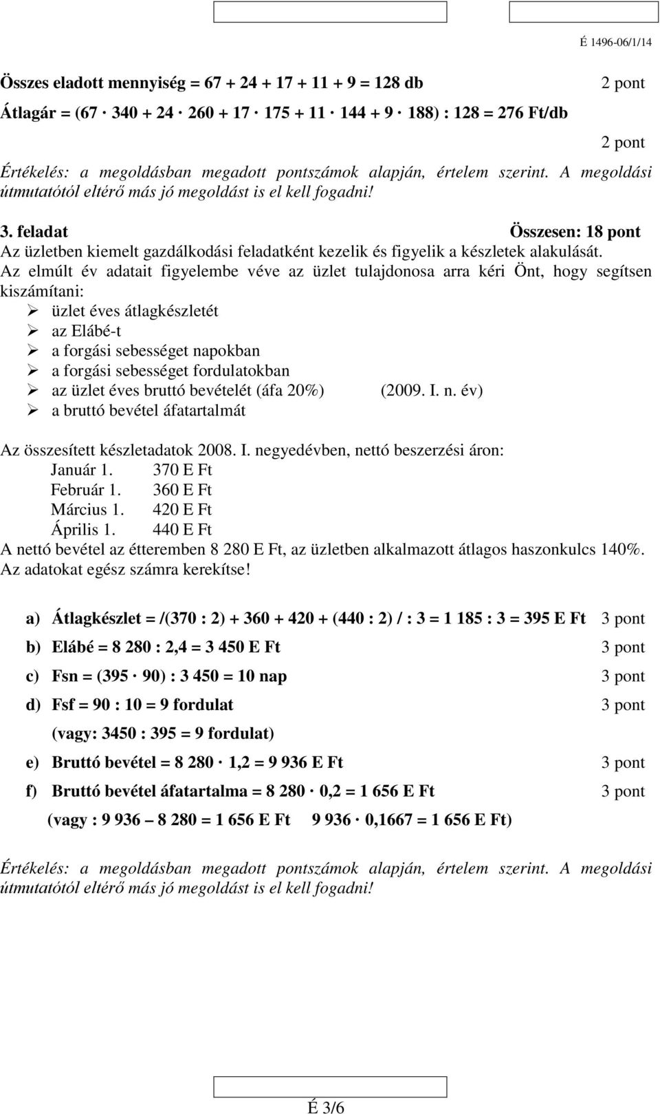 Az elmúlt év adatait figyelembe véve az üzlet tulajdonosa arra kéri Önt, hogy segítsen kiszámítani: üzlet éves átlagkészletét az Elábé-t a forgási sebességet napokban a forgási sebességet