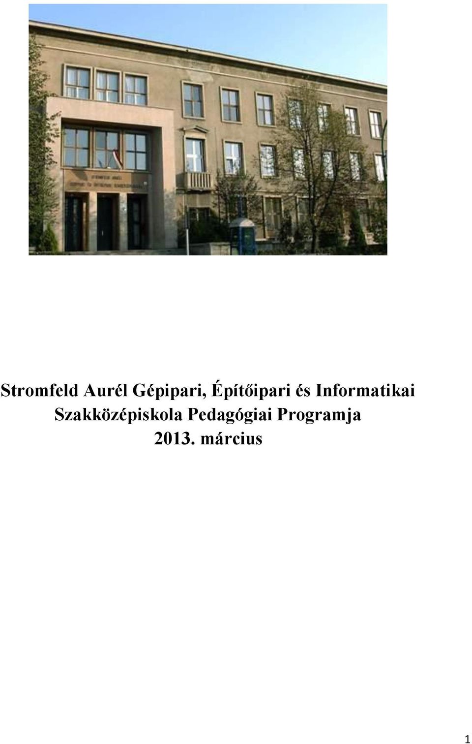 Szakközépiskola Pedagógiai