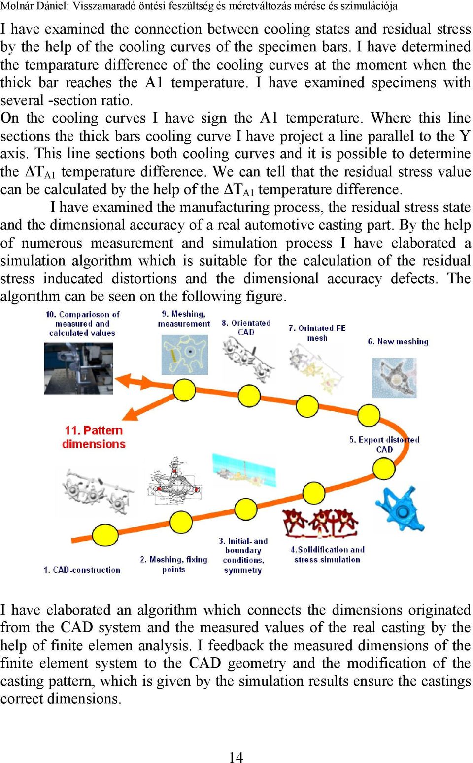 On the cooling curves I have sign the A1 temperature. Where this line sections the thick bars cooling curve I have project a line parallel to the Y axis.