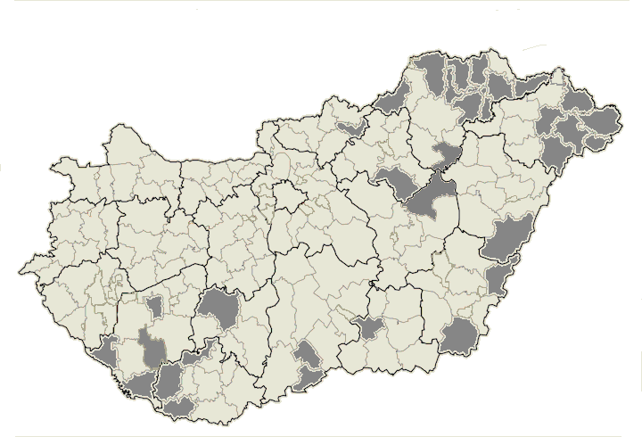 Mezőkovácsházai, Sarkadi, Kisteleki, Sásdi, Sellyei, Szigetvári, Tamási, Barcsi, Csurgói, Lengyeltóti, Kadarkúti.