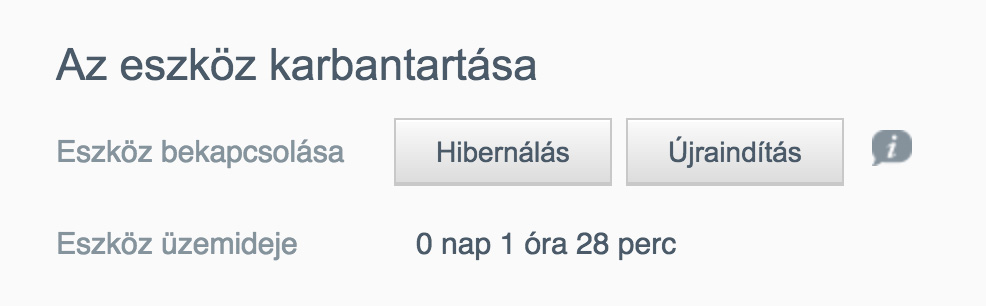 BEÁLLÍTÁSOK KONFIGURÁLÁSA A rendszer visszaállítása Az alábbi lépésekkel a három elérhető lehetőség egyikére állíthatja vissza a rendszert. 1.