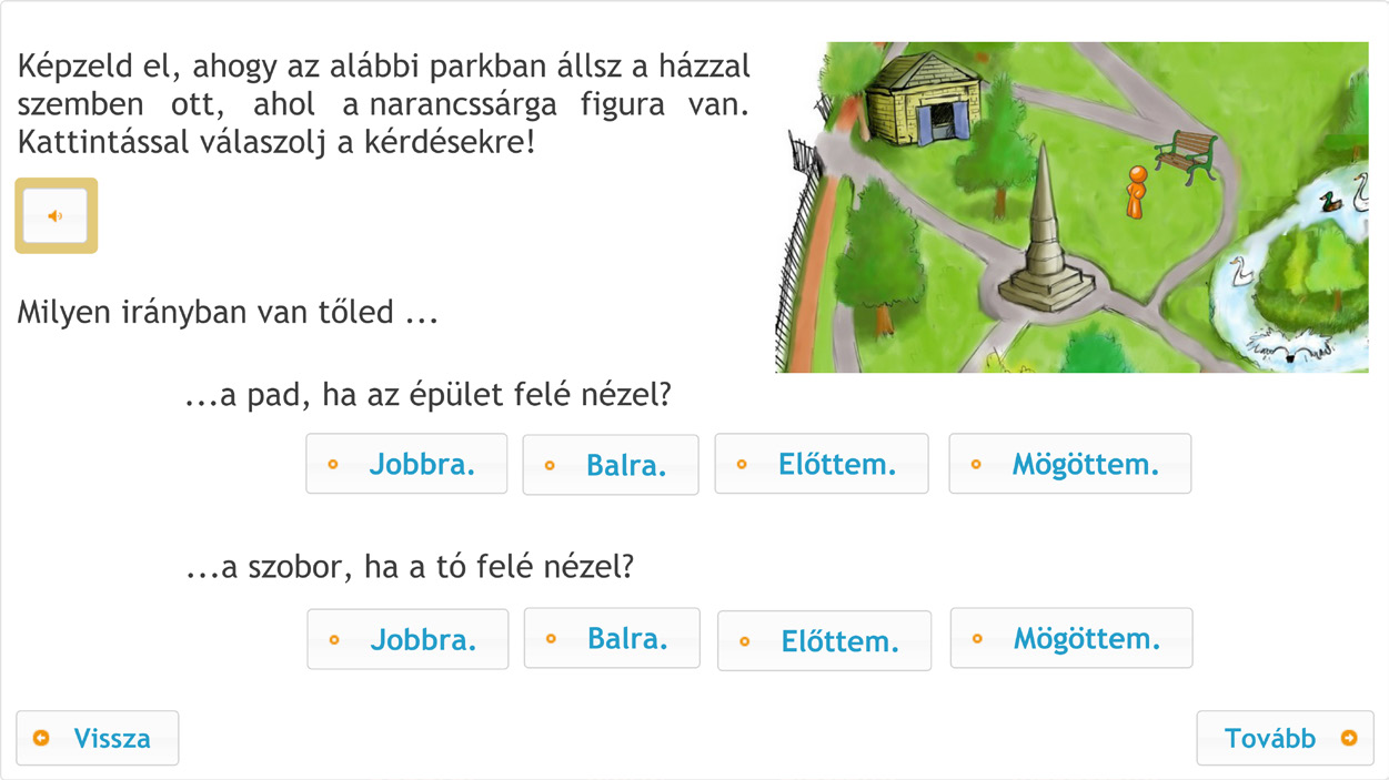 A természettudományos tudás alkalmazásának online diagnosztikus értékelése A42. feladat A43. feladat A téri tájékozódás képessége szorosan összekapcsolódik a megfigyelés pontosságával. Az A44.