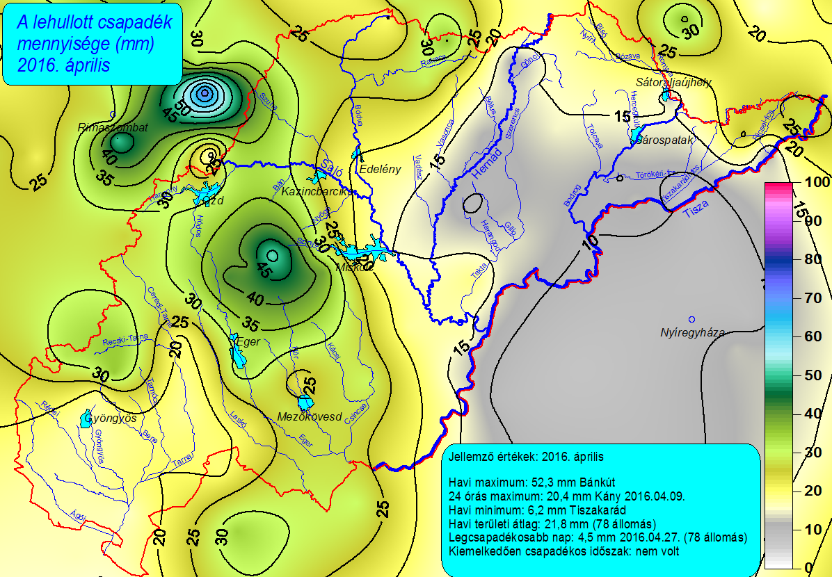 CSAPADÉKTÉRKÉPEK 216. április 26.