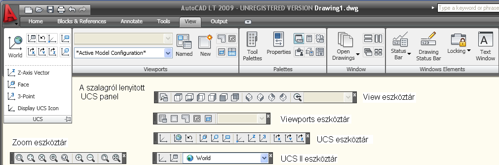 AZ AUTOCAD LT 2012 ALAPJAI 43 A 2009-ES ÚJDONSÁGOK A 2009-es verzió a 25 teljesen új rendszerváltozó és a 26 új parancs mellett, néhány jelentősebb újítást is bevezetett.