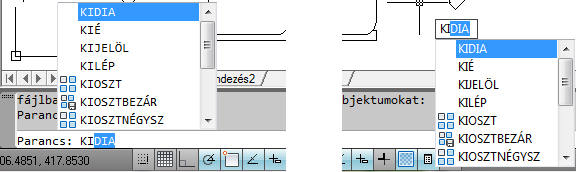 66 AZ AUTOCAD LT 2012 ALAPJAI Továbbfejlesztették az EGYBEFŰZ parancsot is, amellyel görbéket is simíthatunk, és a műveletet előképen végzett ellenőrzés alapján hajthatjuk végre.