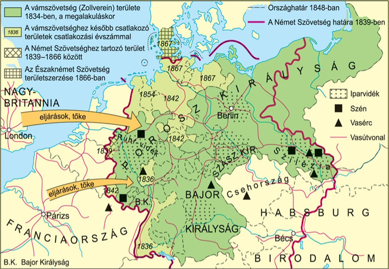 1. 1864. schleswig-holsteini konfliktus - dánok ><Au. és Poroszo. 2. 1866. Bismarcknak sikerült egy osztrák-ellenes szövetséget létrehoznia - olaszokkal szövetség - Oroszország semleges - 1863.