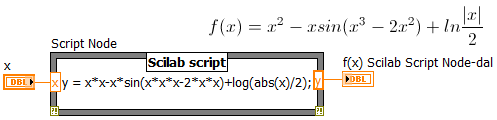 ábra) képlet számítása Scilab Script Node-ban a következőképpen (11.44.