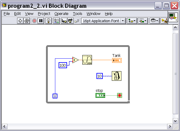 2.13. ábra Az elkészült 2.2. program Block diagram-ja KELT: 2012.