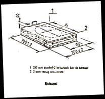 2.1 - Terülési vizsgálat az EN 12350-5 szerint Elv: Eljárás: Megjegyzés: A beton szétterülése a konzisztencia mérőszáma.