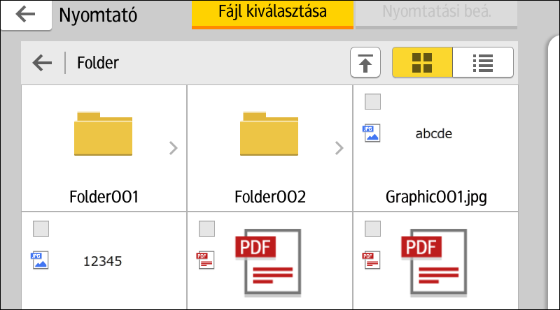 5. Nyomtatás A Nyomtatás/szkennelés (memóriaeszköz) funkció használata Tartsa távol a gyermekektől az SD kártyákat és az USB flash memóriaeszközöket.