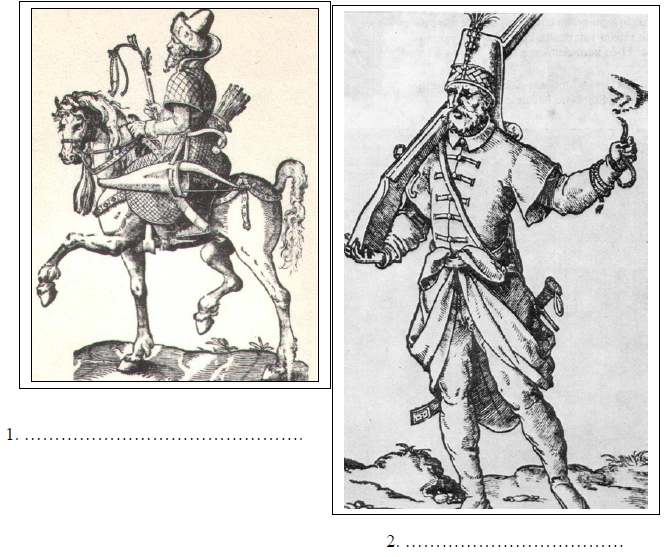 1. A feladat a XVI. századi Oszmán Birodalomra vonatkozik. (E/4) Válaszoljon a kérdésekre a források és ismeretei alapján! a) Hogyan nevezték a török hadsereg képeken ábrázolt katonáit?