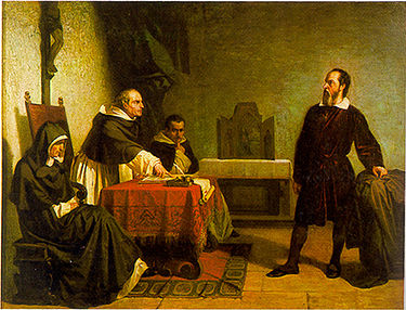 38 (of 39) Cristiano Banti, 1857 Az ítélet: a Dialogo betiltatik, Galilenek meg kell tagadnia tévedéseit, és felszólíttatik, hogy ilyesmivel többet ne foglalkozzék, mert "visszaesne".