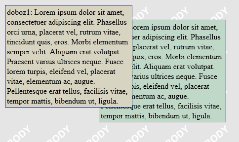 Rétegek A CSS alapú megjelenítéskor minden abszolútként pozícionált elemnek van egy pozíciója a harmadik dimenzióban, a "z" tengely mentén. Minél nagyobb a szám, annál feljebb kerül. Pl.