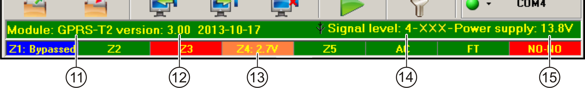 4. Küldje el az SMS-t a konverter GSM telefonszámára.