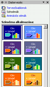 Prezentáció és grafika : www.pszfsalgo.hu, : radigyorgy@gmail.com, : 30/644-5111 23. ábra 24. ábra 3.2.1.2 Háttértervezés A PowerPoint programban kétféle sablont találunk: tervezısablonokat és bemutatósablonokat.