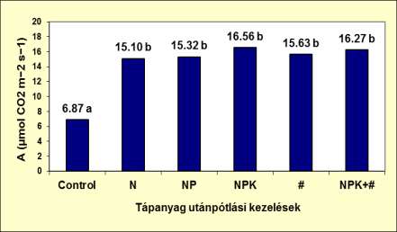 dózisos eredményekkel (5t/ha és 1 t/ha). 1.ábra.